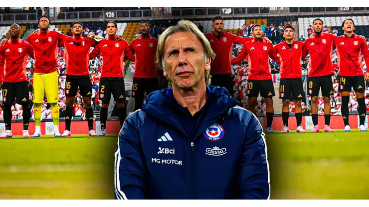 Ricardo Gareca contra Perú.
