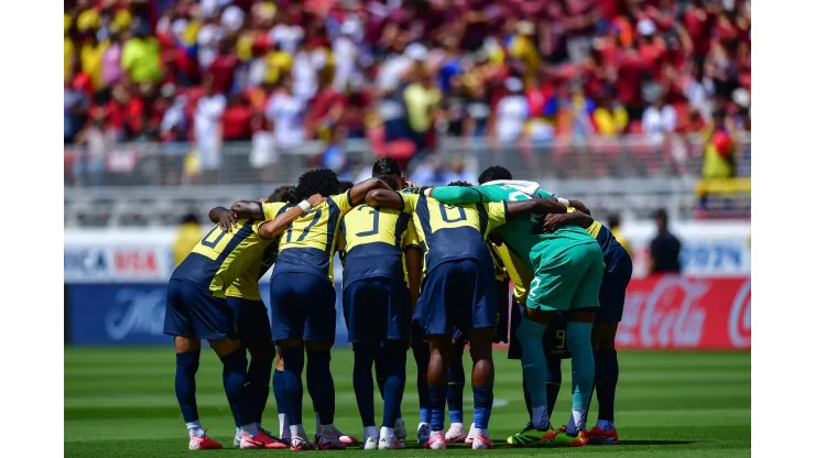 RECORD DATE NOT STATED Copa America USA 2024 Ecuador vs Venezuela Players of Ecuador during the game between Ecuador and Venezuela as part of the CONMEBOL Copa America USA 2024 group B, at Levis Stadium, on June 22, 2024 in Santa Clara, California, United States. SANTA CLARA CALIFORNIA UNITED STATES PUBLICATIONxNOTxINxMEXxCHNxRUS Copyright: xIsaacxOrtizx 20240622181651_CA_GB_2024_ECU_VEN_ECUADOR63
