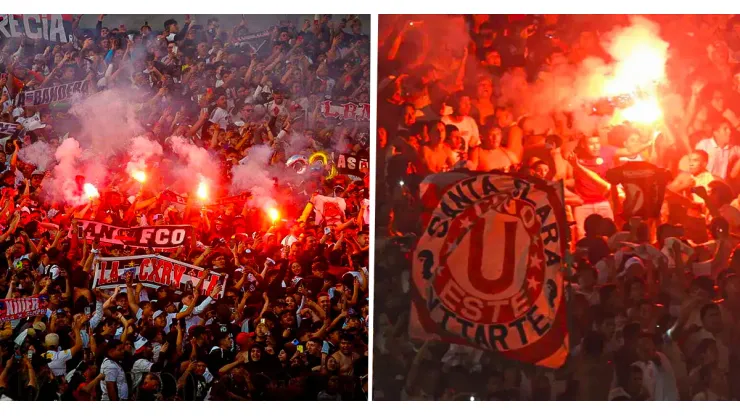 Barra de Universitario y Colo Colo se pelearon.
