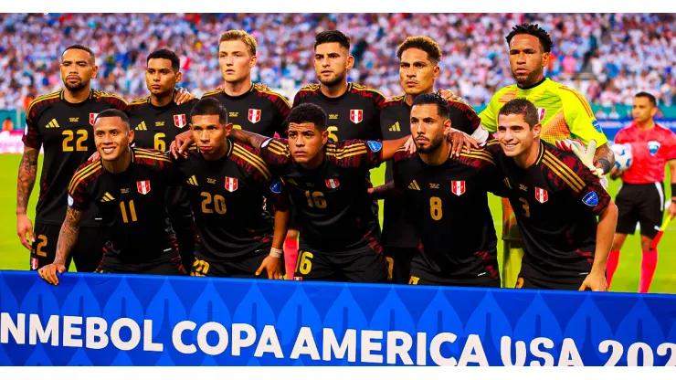 Perú jugando su último partido en la Copa América 2024.
