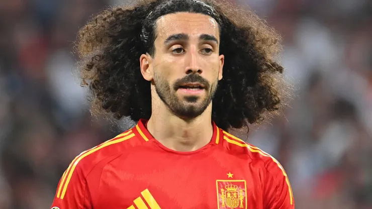 Marc Cucurella recibió silbidos en el partido entre España y Francia
