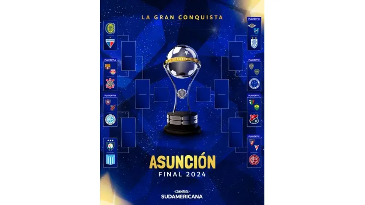 Así está el cuadro de la Copa Sudamericana. (Foto: @Sudamericana)