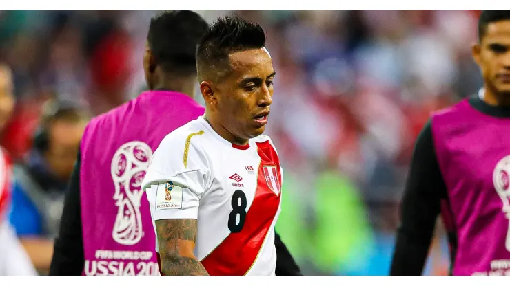 Christian Cueva jugando para Perú.
