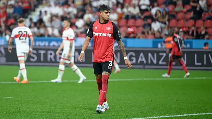 Piero Hincapié en el Bayer Leverkusen en la temporada 24/25
