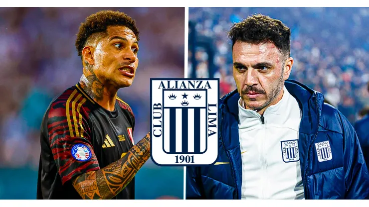 Paolo Guerrero y Mariano Soso en Alianza Lima.
