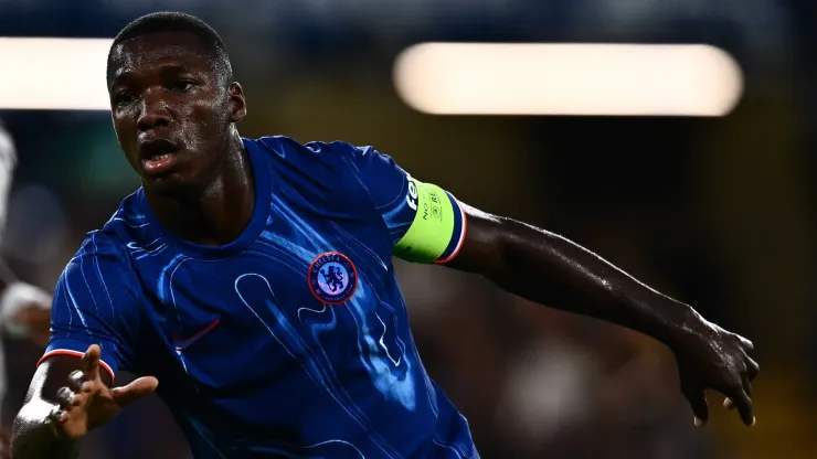 Moisés Caicedo en el Chelsea en 2024
