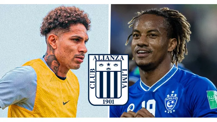 Paolo Guerrero y André Carrillo, jugadores que podrían estar alinear juntos en Alianza Lima.
