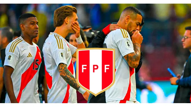 La Selección Peruana tras perder ante Ecuador por las Eliminatorias.
