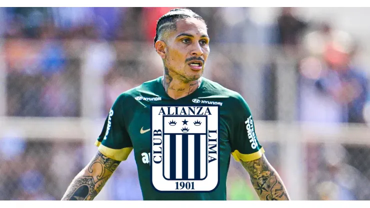 Paolo Guerrero jugando para Alianza Lima.
