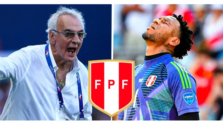 Jorge Fossati y Pedro Gallese, entrenador y portero de la Selección Peruana.
