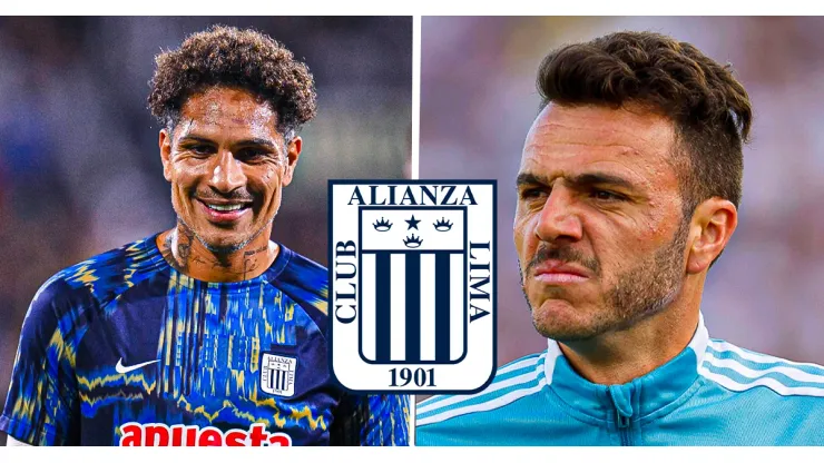 Paolo Guerrero y Mariano Soso, jugador y técnico de Alianza Lima.
