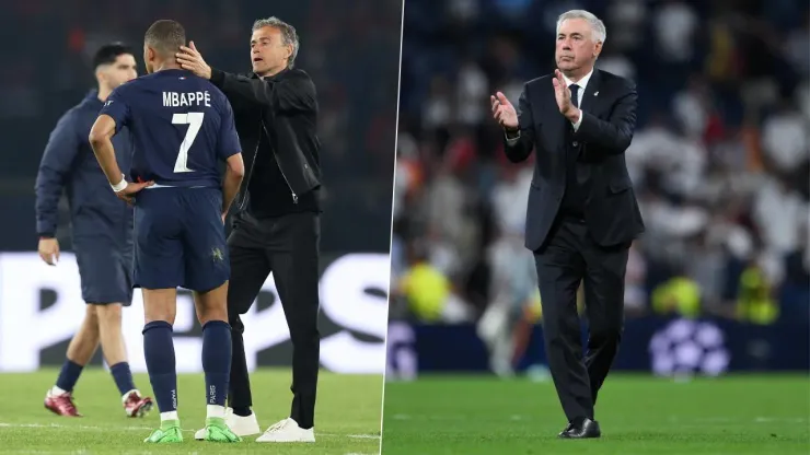 Carlo Ancelotti intentó diferenciarse de Luis Enrique en lo que le pide a Kylian Mbappé en el Real Madrid.
