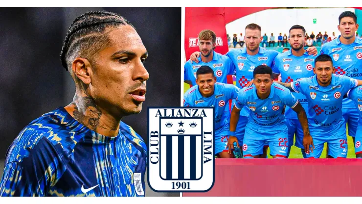 Paolo Guerrero jugando para Alianza Lima ante Deportivo Garcilaso.
