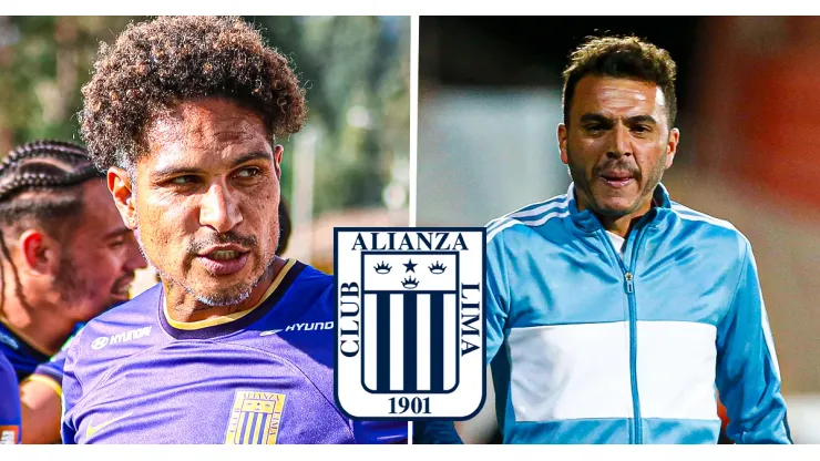 Paolo Guerrero y Mariano Soso, delantero y técnico de Alianza Lima.
