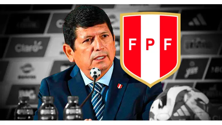 Agustín Lozano, presidente de la Federación Peruana de Fútbol.
