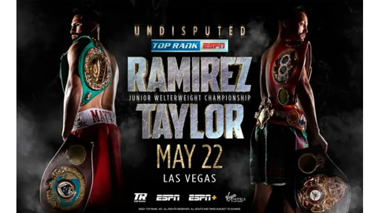 José Ramírez vs Josh Taylor: cartelera completa y títulos mundiales en juego