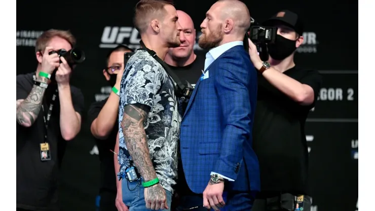 Poirier y McGregor tuvieron un picante a cara a cara.
