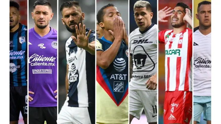 Siete jugadores que terminaron su contrato en la Liga MX.
