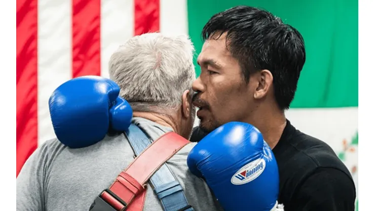 Andy Ruiz, Maravilla Martínez y Brian Castaño homenajearon a Pacquiao previo a su regreso