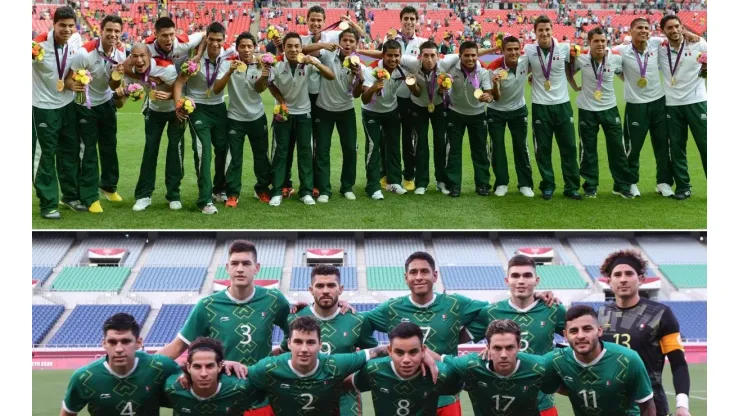 Las dos generaciones marcaron con sus medallas al futbol mexicano.
