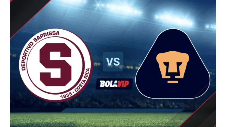 Saprissa vs. Pumas UNAM por la Concachampions.
