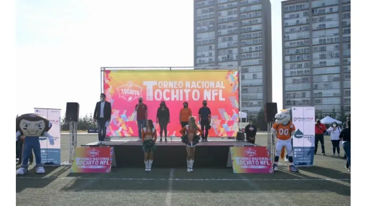 La ceremonia de inauguración del Torneo Nacional Tochito NFL.
