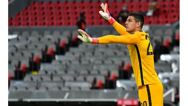 David Ochoa en partido del preolímpico de Concacaf 2021 con Estados Unidos.
