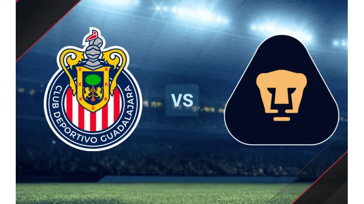 Chivas vs. Pumas UNAM por la Liga MX.
