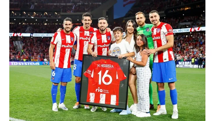 Héctor Herrera despedida del Atlético de Madrid 2022
