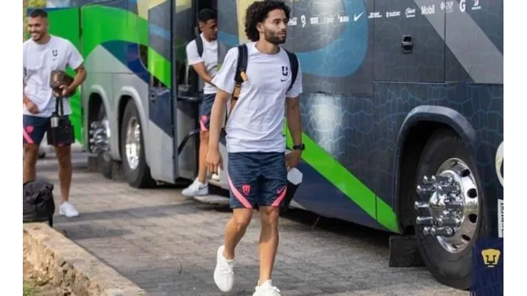 César Huerta en la pretemporada de Pumas en Acapulco.
