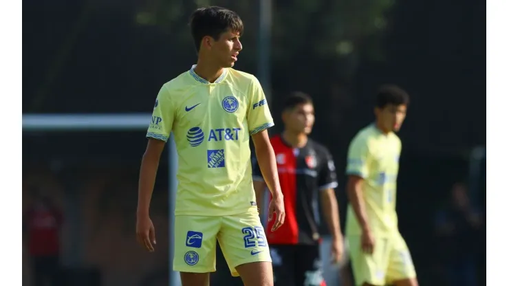 Jurgen Damm jugó 45 minutos con el América sub 20.
