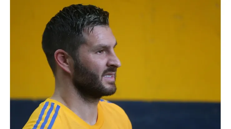 André-Pierre Gignac en los momentos previos al partido contra Cruz Azul.
