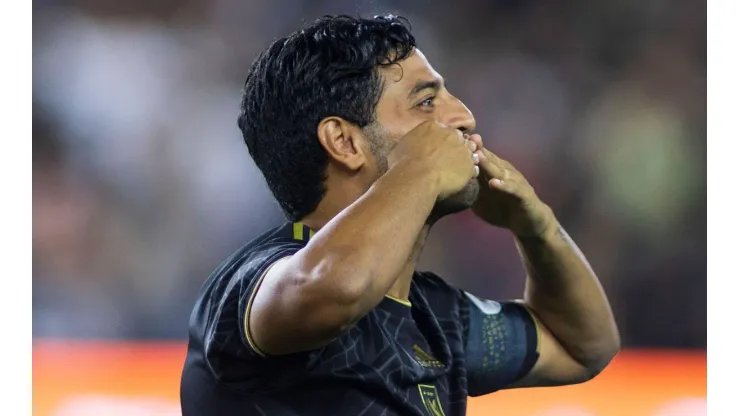 July 30, 2022, Los Angeles, California, USA: Carlos Vela 10 of the Los Angeles Football Club greets his family prior to
