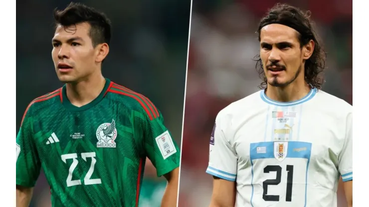 Chucky Lozano Edinson Cavani México Uruguay Qatar 2022
