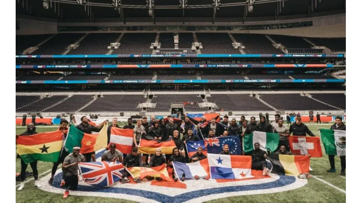 Los atletas que compitieron en el International Combine celebrado en Inglaterra.
