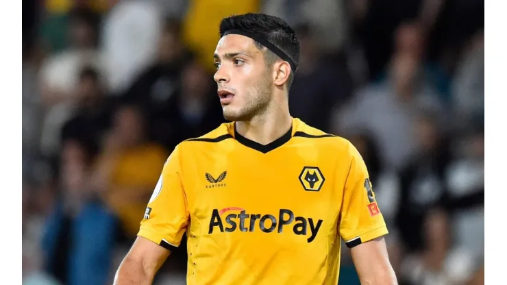 Raúl Jiménez en su partido más reciente con Wolverhampton en Premier League.
