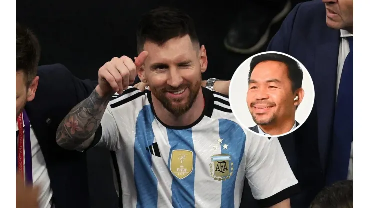 Manny Pacquiao expresó su felicidad por la grandeza de Lionel Messi