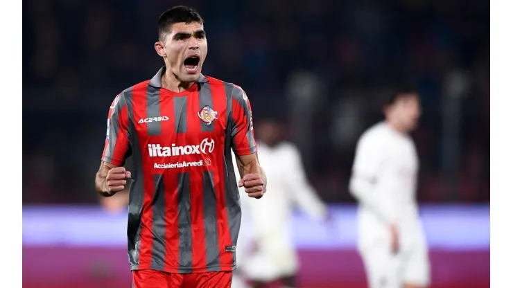 US Cremonese v AC Milan - Serie A Johan Vasquez of US Cremonese reacts during the Serie A football match between US Crem
