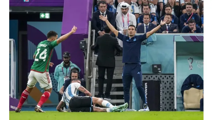 AL DAAYEN, 26-11-2022 Lusail Stadium World Cup 2022 in Qatar game between Argentina vs Mexico , Argentina coach Lionel S
