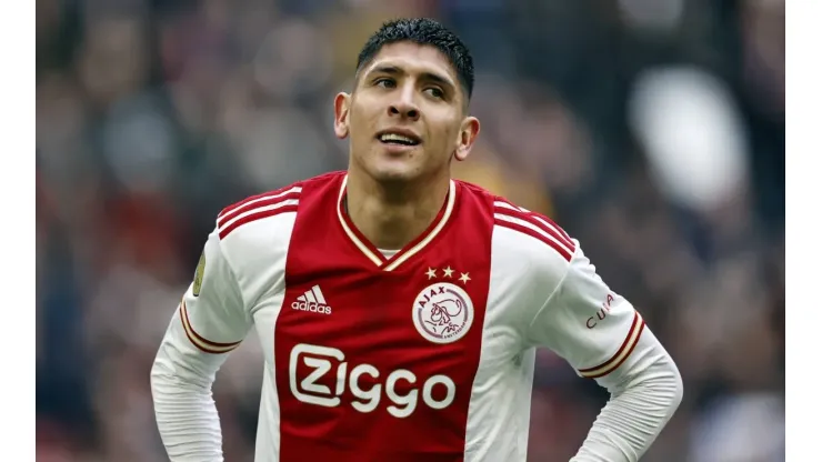 AMSTERDAM - Edson Alvarez of Ajax reacts during the Dutch premier league match between Ajax Amsterdam and NEC Nijmegen a
