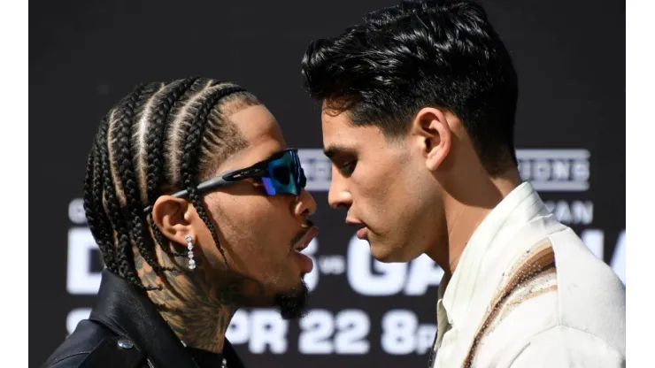 Así falló Gervonta Davis un golpe sobre Ryan Garcia.
