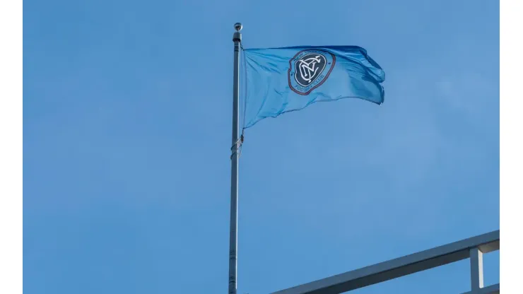 MLS, Fussball Herren, USA regular season game between NYCFC and Inter Miami NYCFC flag waves on top of stadium during M
