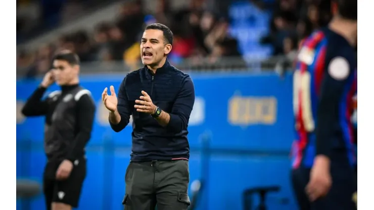 Head Coach Rafa Marquez (Barca Atletic) during a PRIMERA FEDERACION RFEF match between Barca Athletic and Gimn� stic Tar
