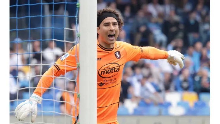 Guillermo Ochoa of US Salernitana during the Serie A football match between SSC Napoli and US Salernitana at Diego Arman
