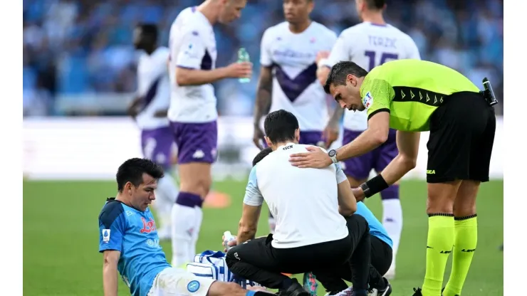 Preocupa la lesión de Hirving Lozano en el Napoli vs. Fiorentina.
