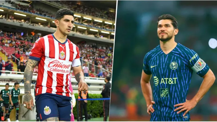 Las alineaciones de Chivas y América
