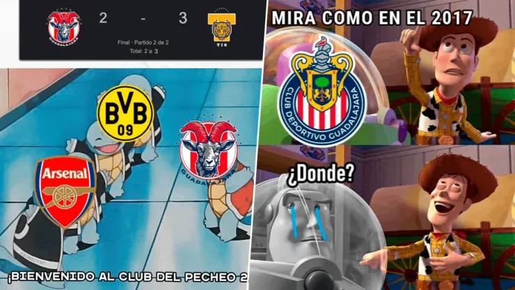 Los memes inundan las redes tras el Tigres - Chivas.
