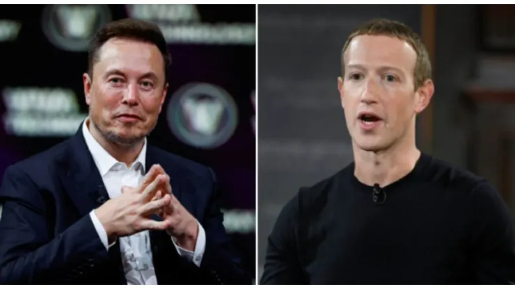 Elon Musk y Mark Zuckerberg, reconocidos empresarios.

