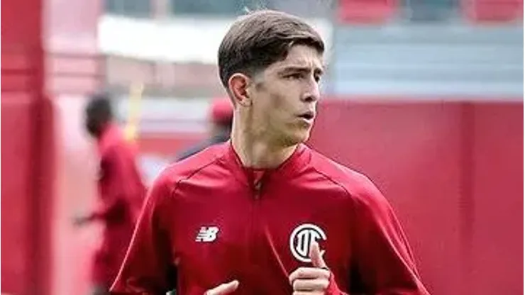 Tomás Belmonte se prepara para debutar con Toluca en la Liga MX.
