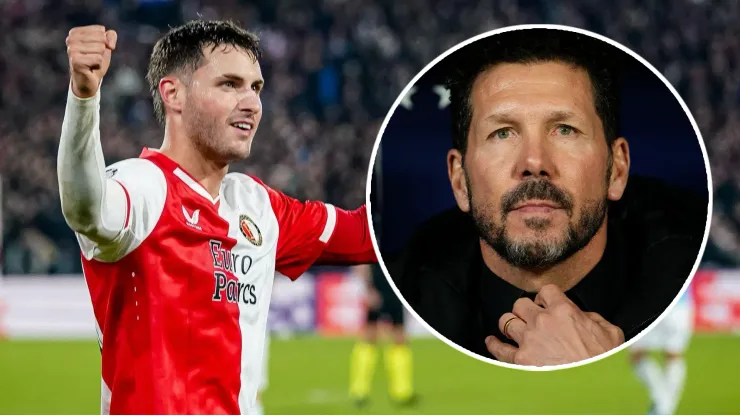 Diego Simeone, rendido a los pies de Santiago Giménez
